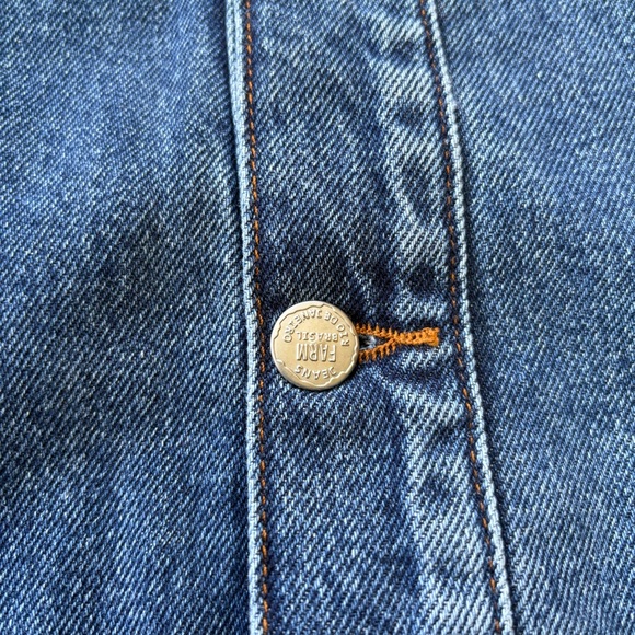 FARM RIO Crochet Embroidered Denim Jacket granny square‎ medium black new med - Picture 11 of 14